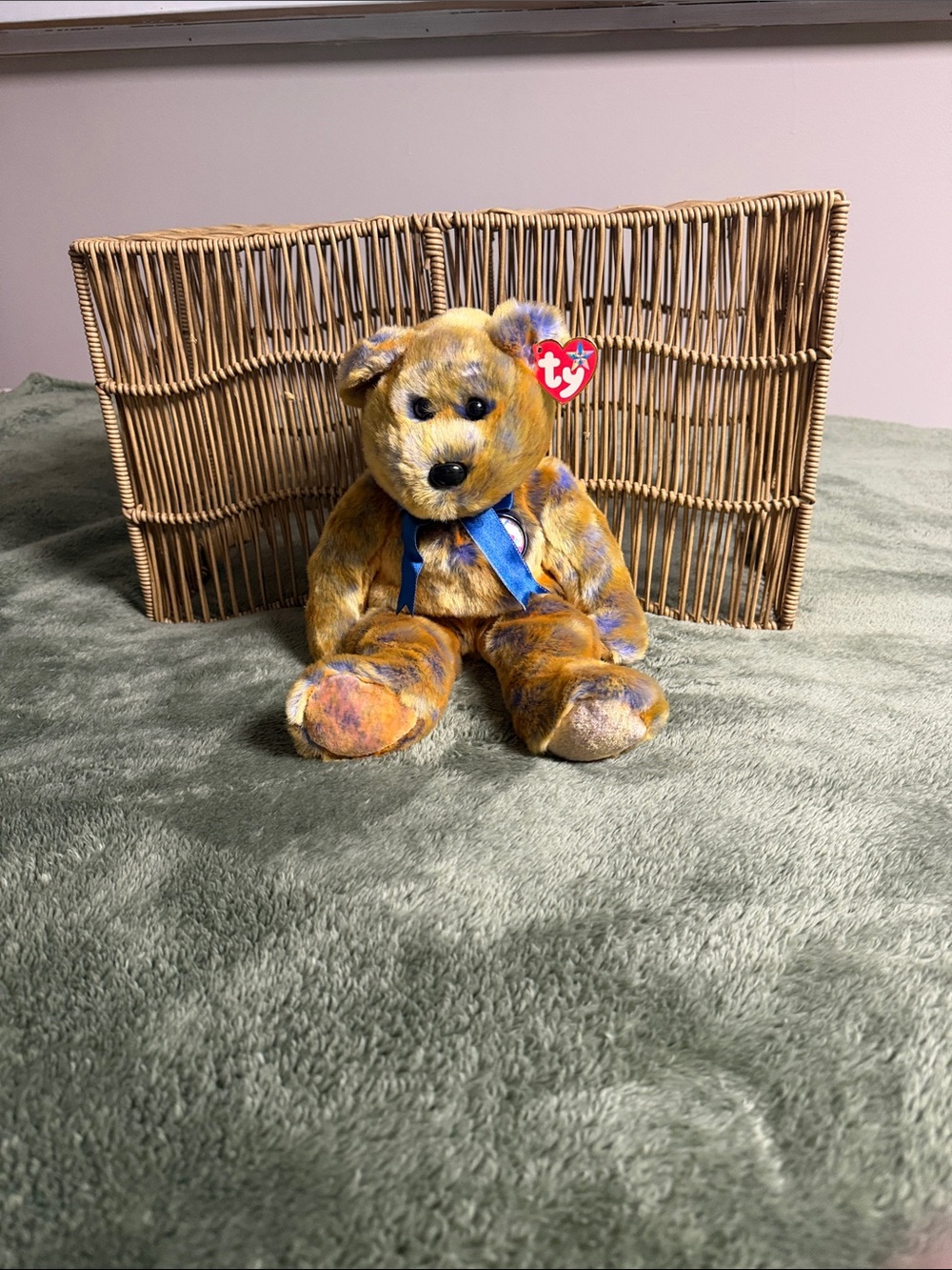 Large TY Beanie Bear Plush Clubby III